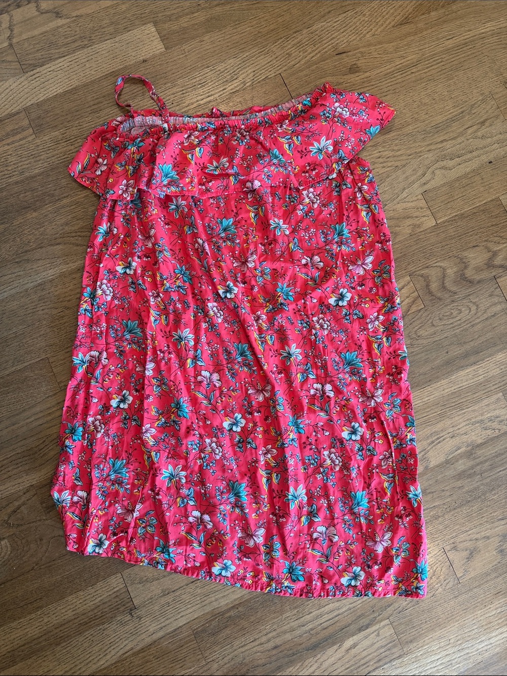 GAP kids Floral Off-Shoulder Sundress size large